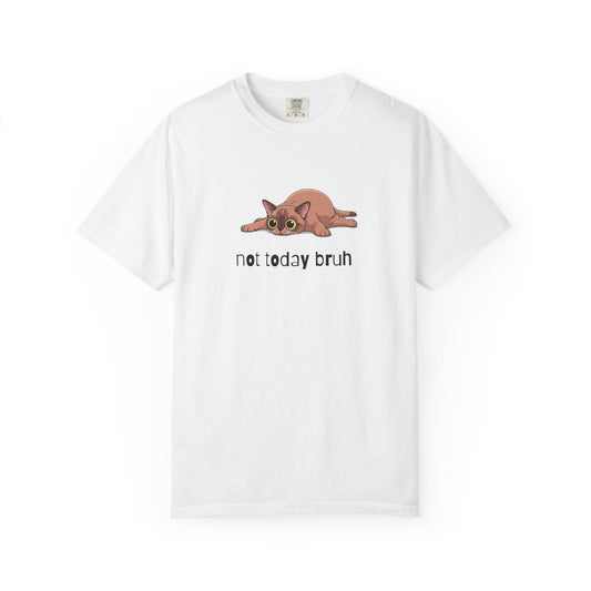 Short hair brown cat Not Today Bruh T-Shirt