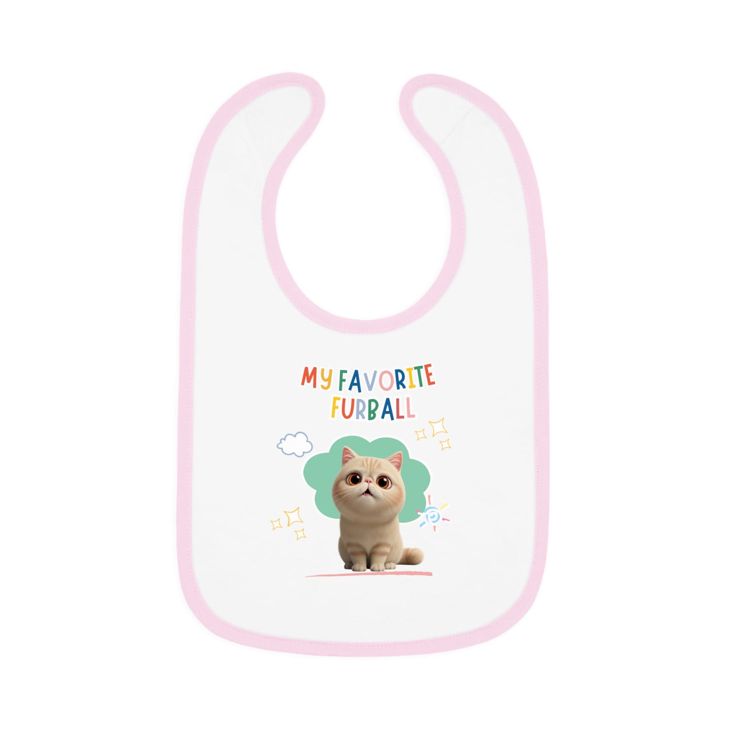 Exotic Shorthair Favorite Furball Baby Bib