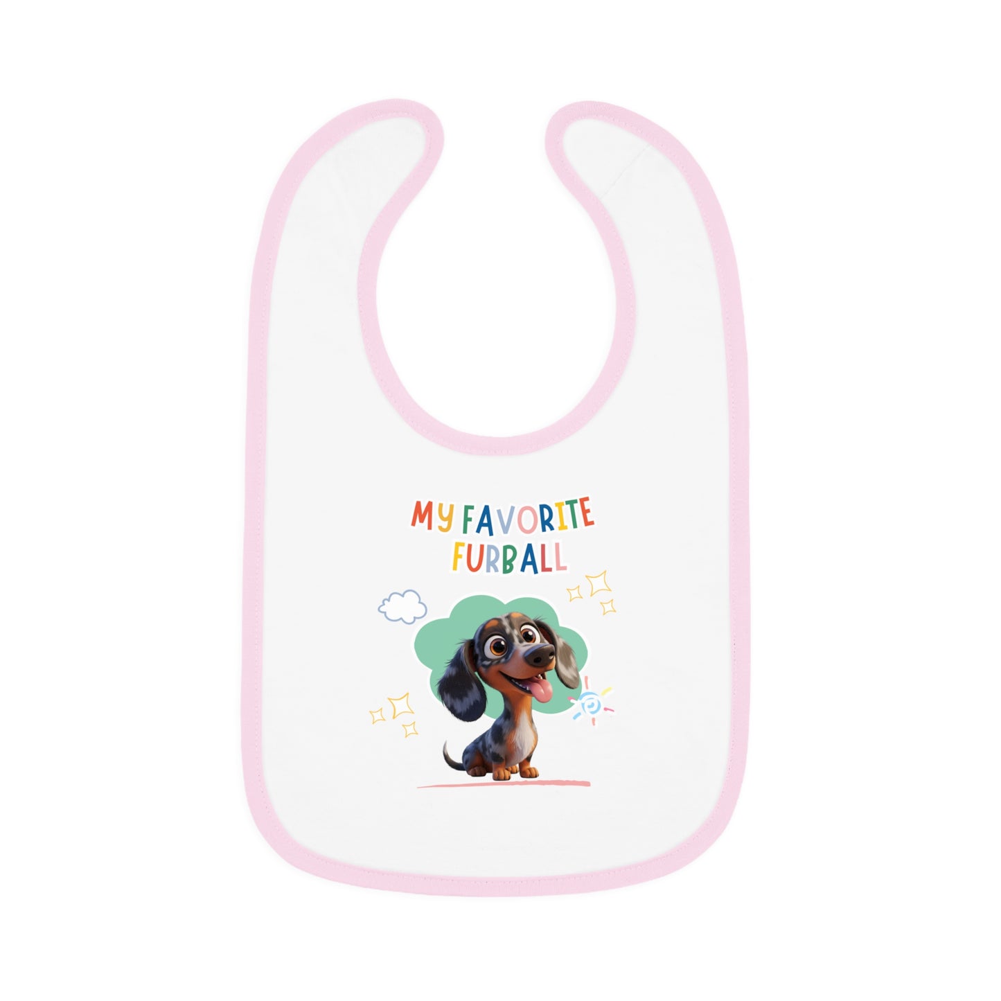 Dacshund Favorite Furball Baby Bib