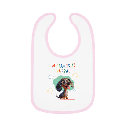 Dacshund Favorite Furball Baby Bib