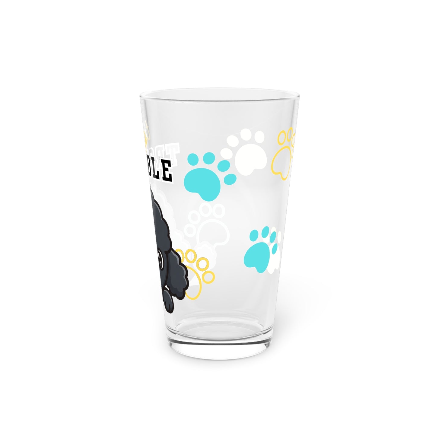 Poodle Tiny Trouble Pint Glass
