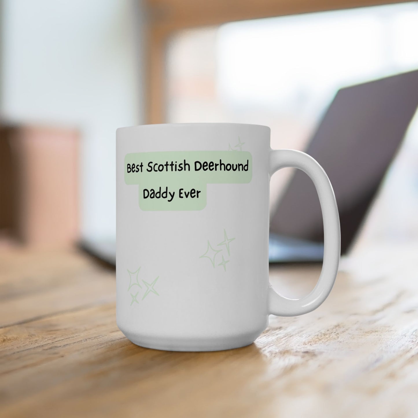 Scottish Deerhound Peek-a-Boo Mug | Best Scottish Deerhound Daddy Gift