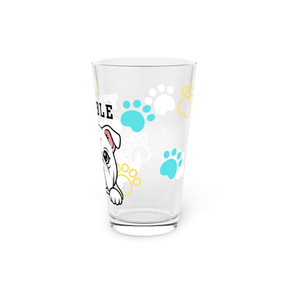Bulldog Tiny Trouble Pint Glass