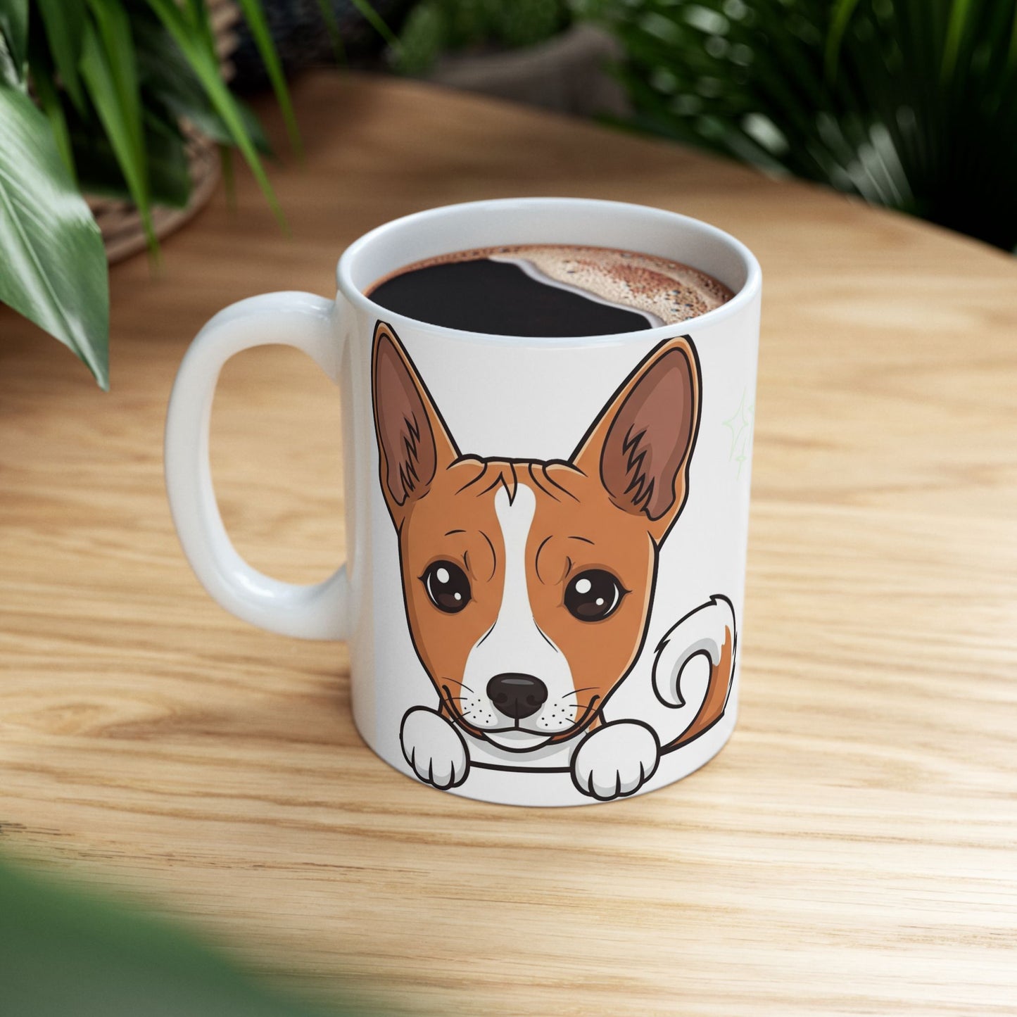 Basenji Peek-a-Boo Mug | Best Basenji Mama Gift