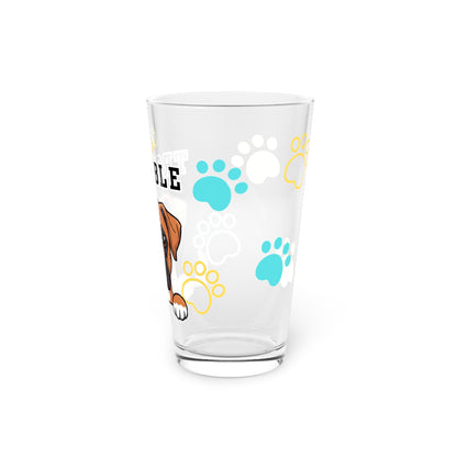 Boxer Tiny Trouble Pint Glass