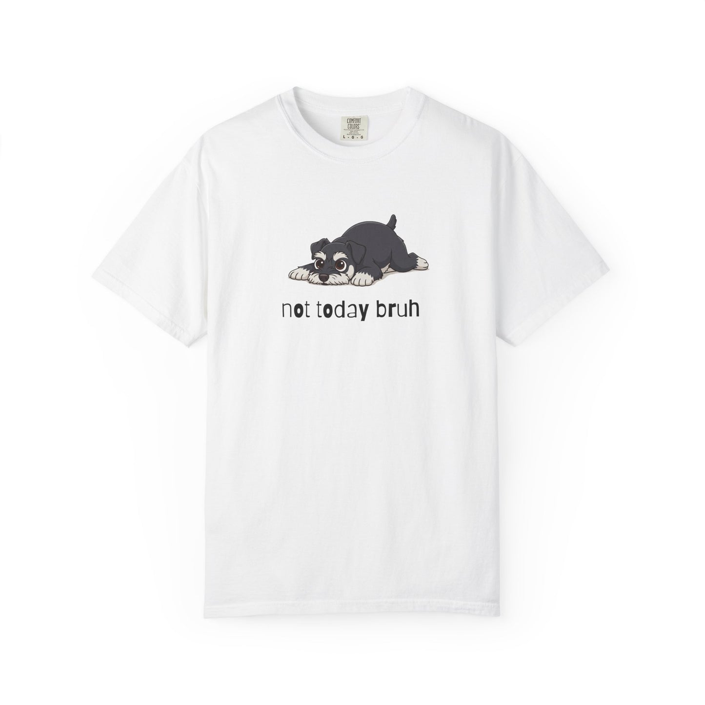 Schnauzer Not Today Bruh T-Shirt