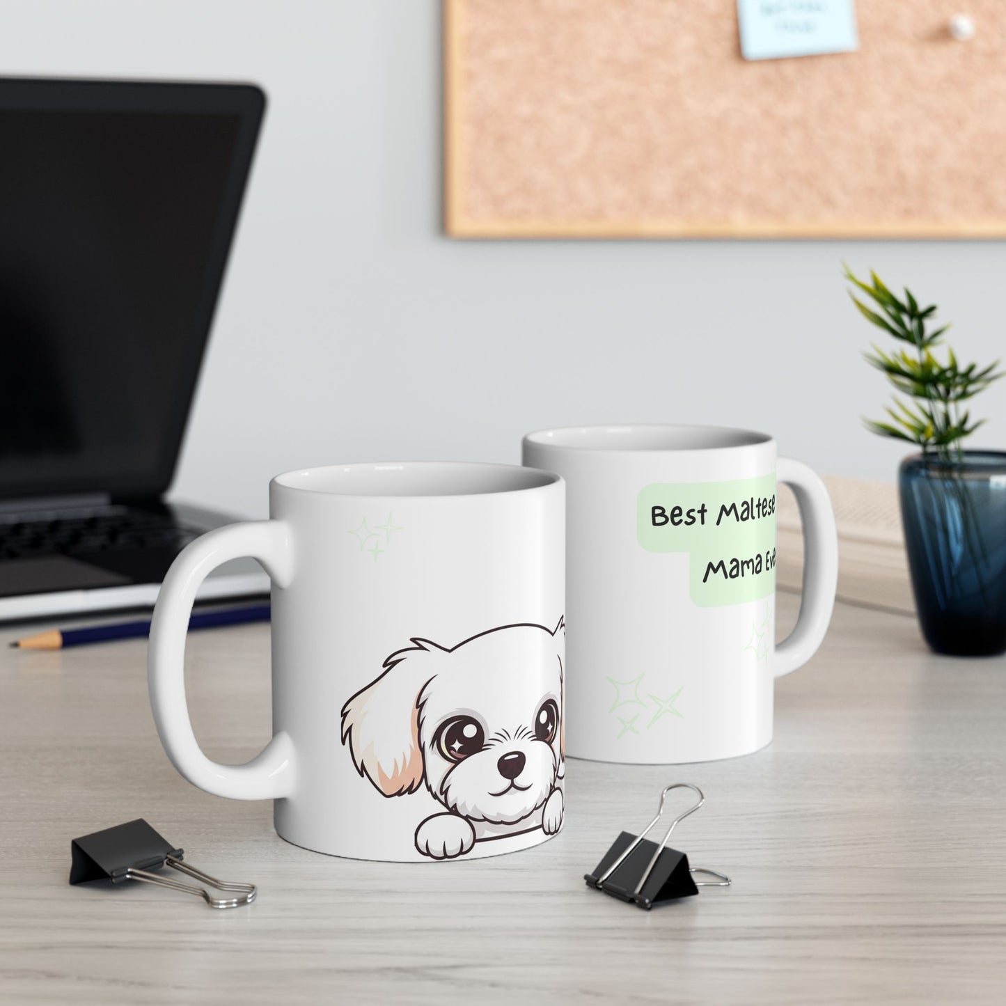 Maltese Peek-a-Boo Mug | Best Maltese Mama Gift