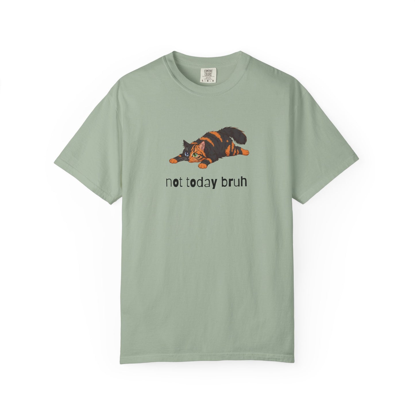 Long hair chimera cat Not Today Bruh T-Shirt