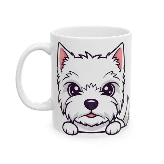 West Highland Terrier Peek-a-Boo Mug | Best Westie Mama Gift