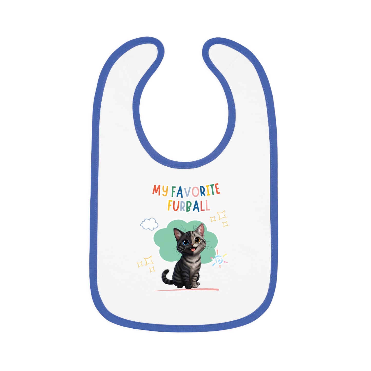 Shorthair Chimera Cat Favorite Furball Baby Bib