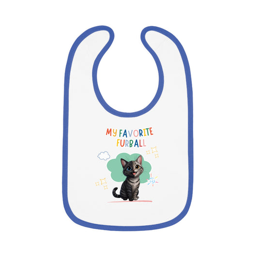 Shorthair Chimera Cat Favorite Furball Baby Bib