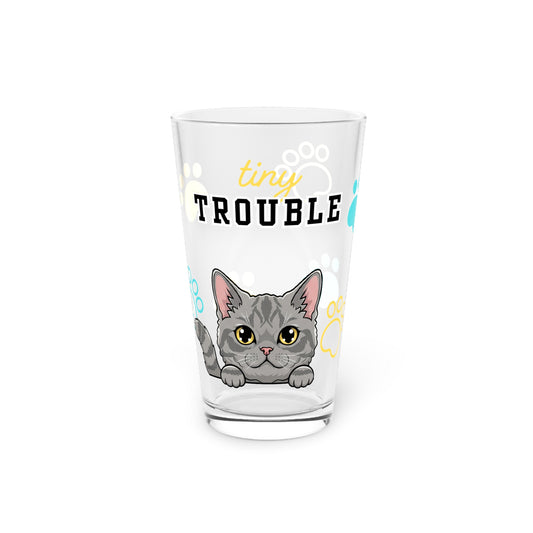 Selkirk Rex Tiny Trouble Pint Glass