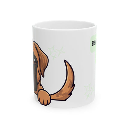 Mastiff Peek-a-Boo Mug | Best Mastiff Mama Gift