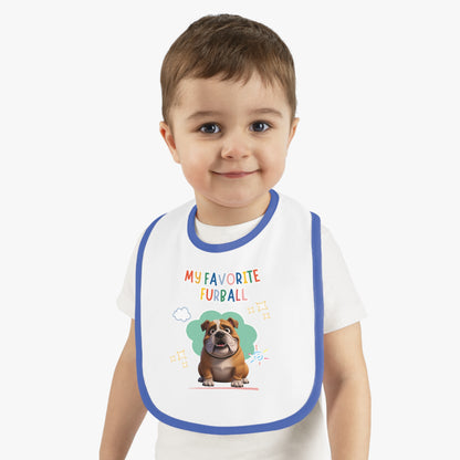 Bulldog Favorite Furball Baby Bib