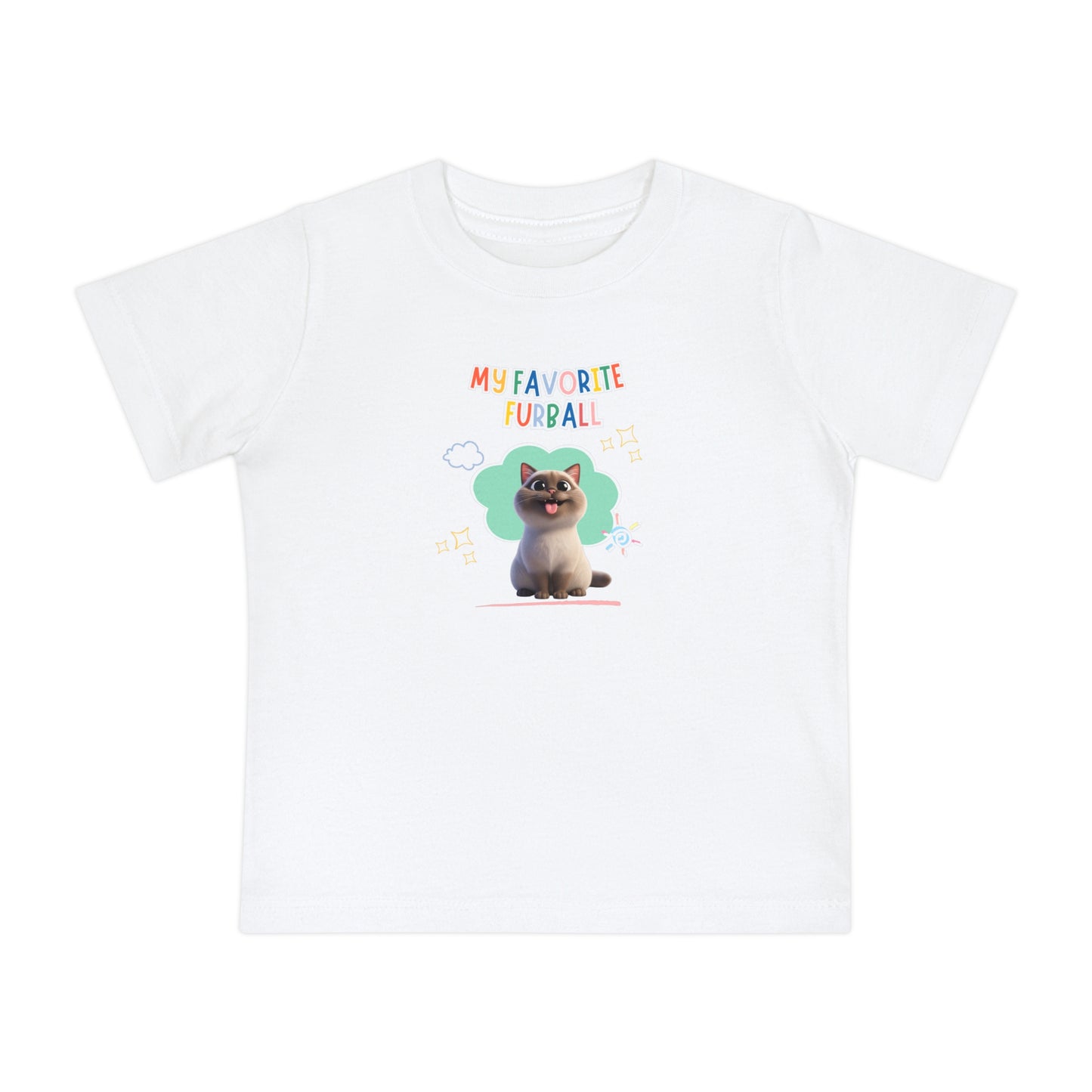 Siamese Cat Favorite Furball Baby Tee
