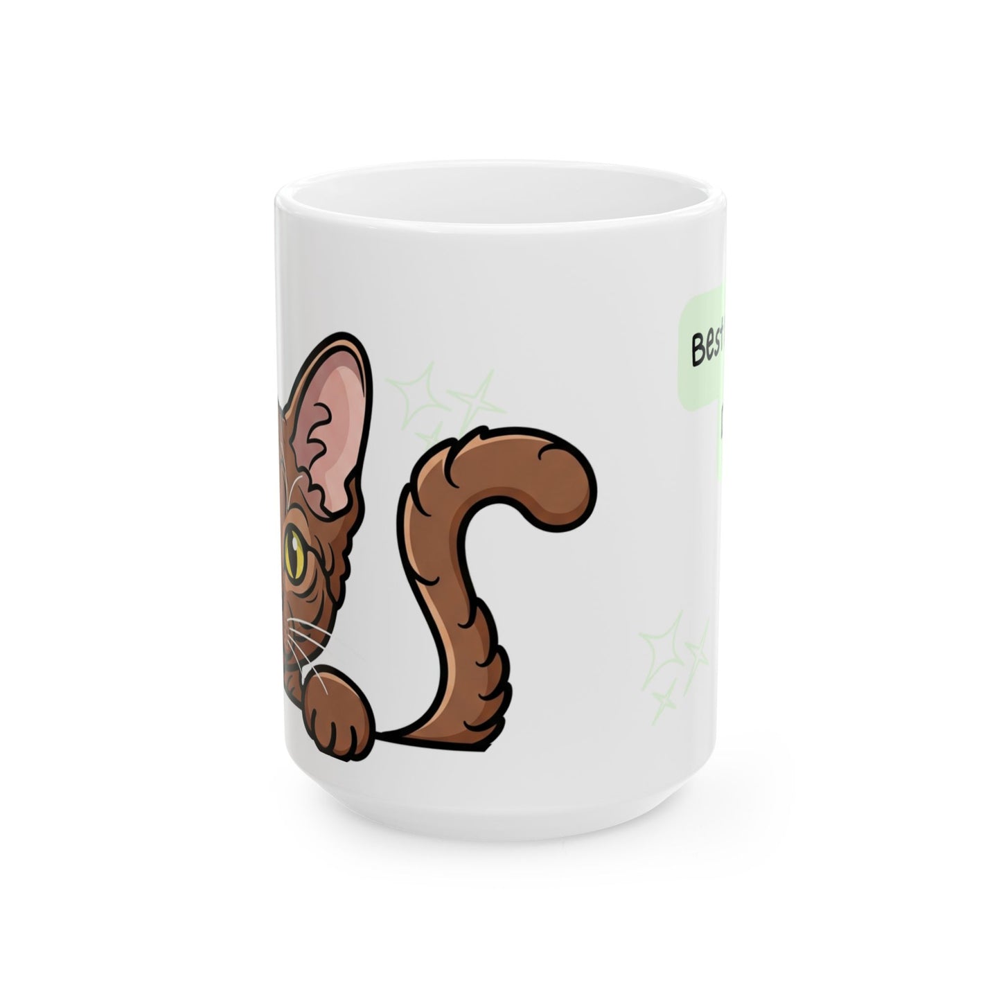 LaPerm Peek-a-Boo Mug | Best LaPerm Daddy Gift