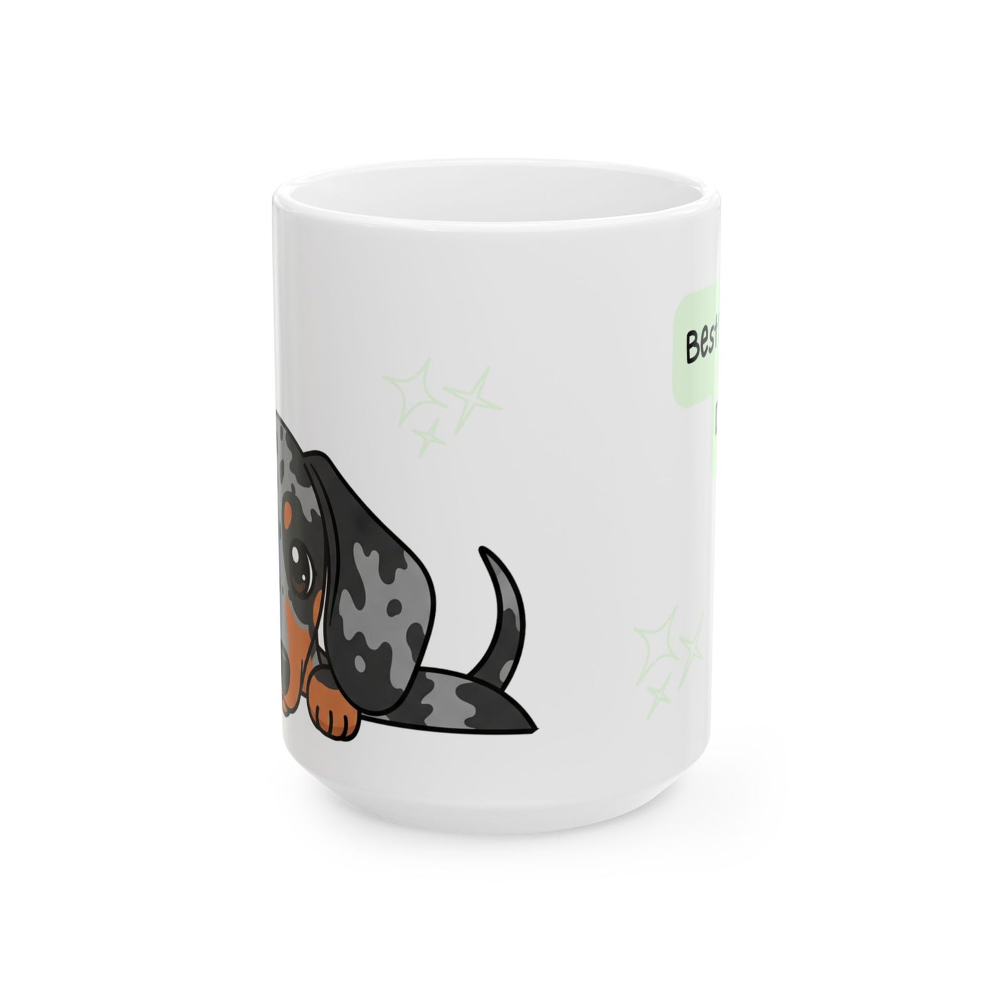 Dachshund Peek-a-Boo Mug | Best Weenie Daddy Gift