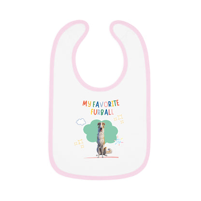 Borzoi Favorite Furball Baby Bib
