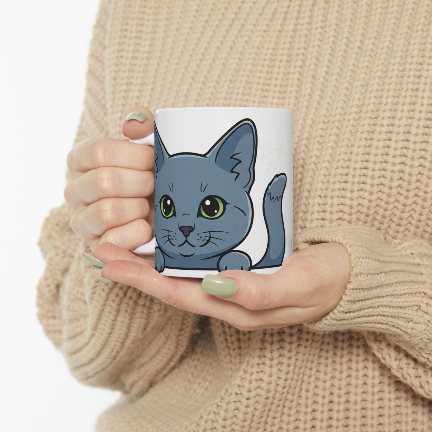 Cat Peek-a-Boo Mug | Best Cat Mama Gift