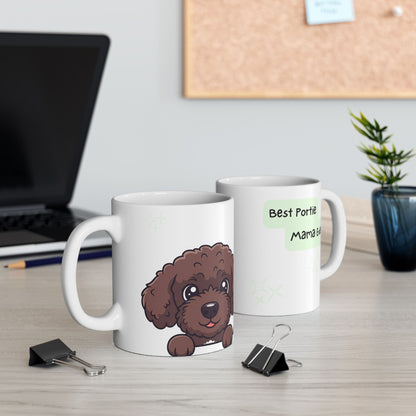 Portuguese Water Dog Peek-a-Boo Mug | Best Portie Mama Gift