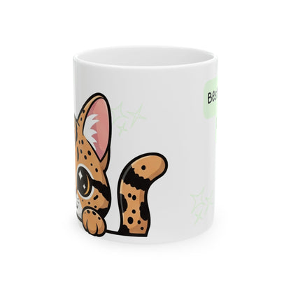 Ocicat Peek-a-Boo Mug | Best Ocicat Daddy Gift