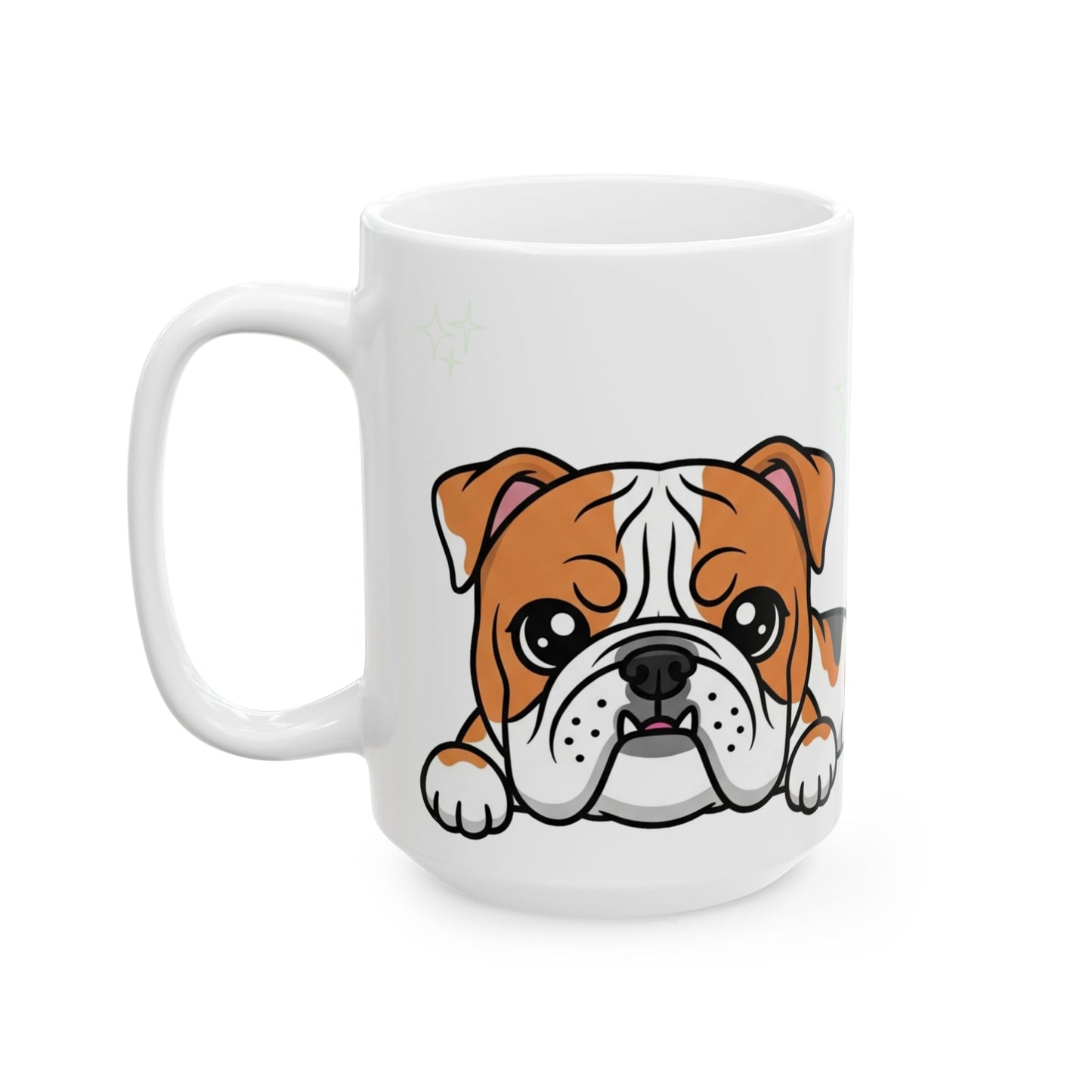Bulldog Peek-a-Boo Mug | Best Bulldog Daddy Gift