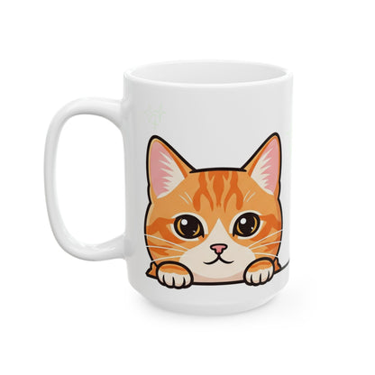 Cat Peek-a-Boo Mug | Best Cat Daddy Gift