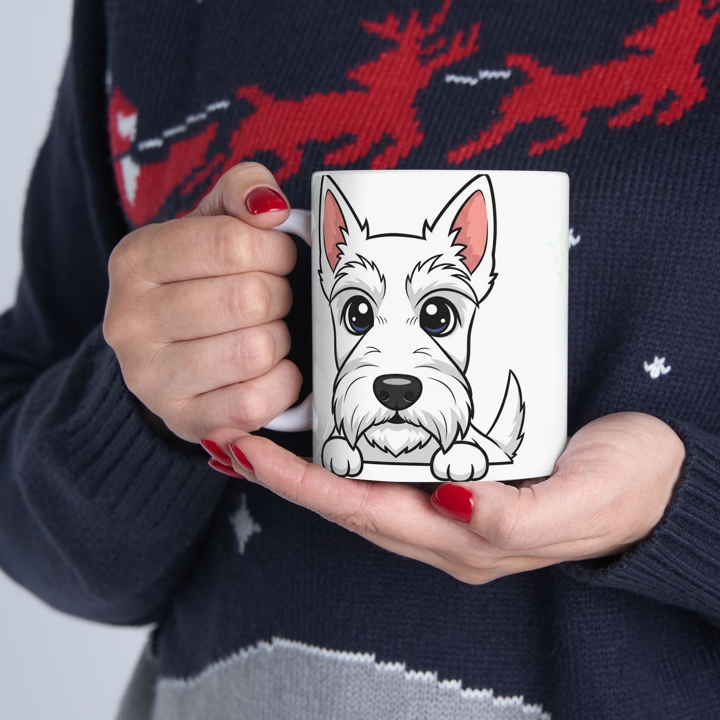 Scottish Terrier Peek-a-Boo Mug | Best Scottie Mama Gift