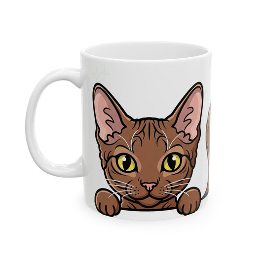 LaPerm Peek-a-Boo Mug | Best LaPerm Daddy Gift