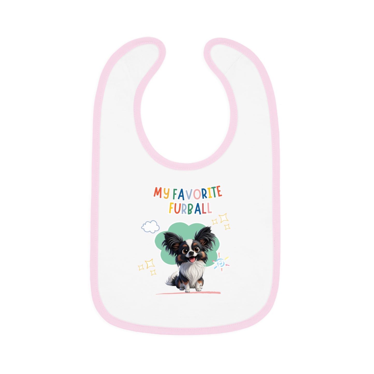 Papillon Favorite Furball Baby Bib