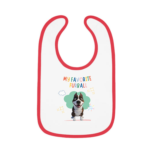 Staffy Favorite Furball Baby Bib