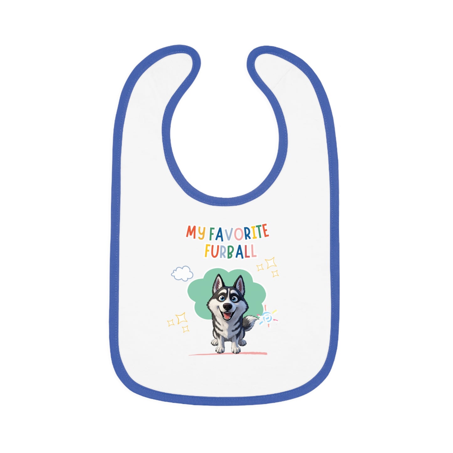 Husky Favorite Furball Baby Bib