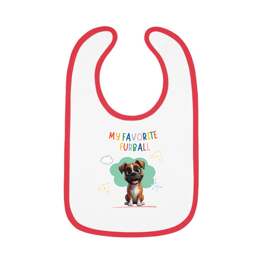 Boxer Favorite Furball Baby Bib