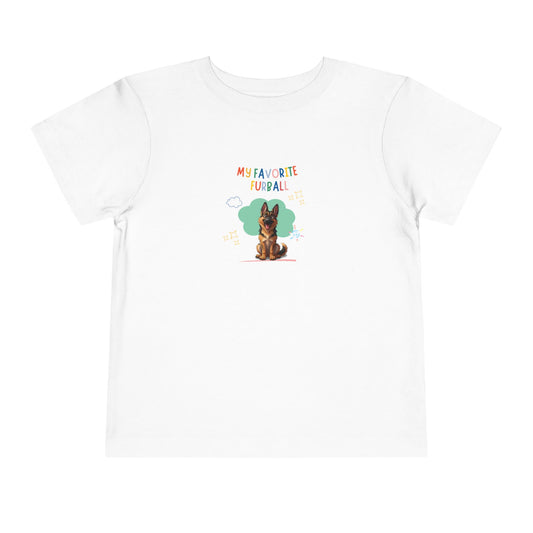 German Shepherd Favorite Furball Toddler Tee