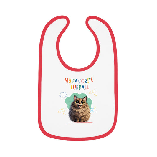 Siberian Cat Favorite Furball Baby Bib