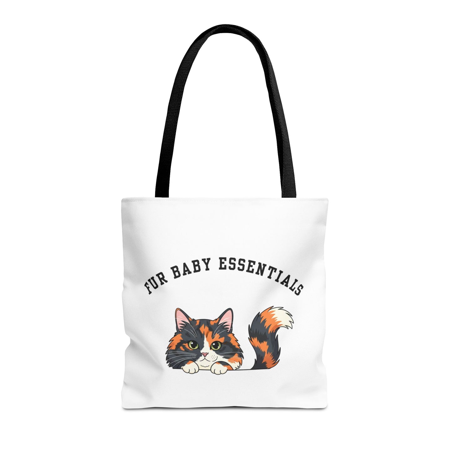 Long hair tortoiseshell cat FurBaby Tote Bag
