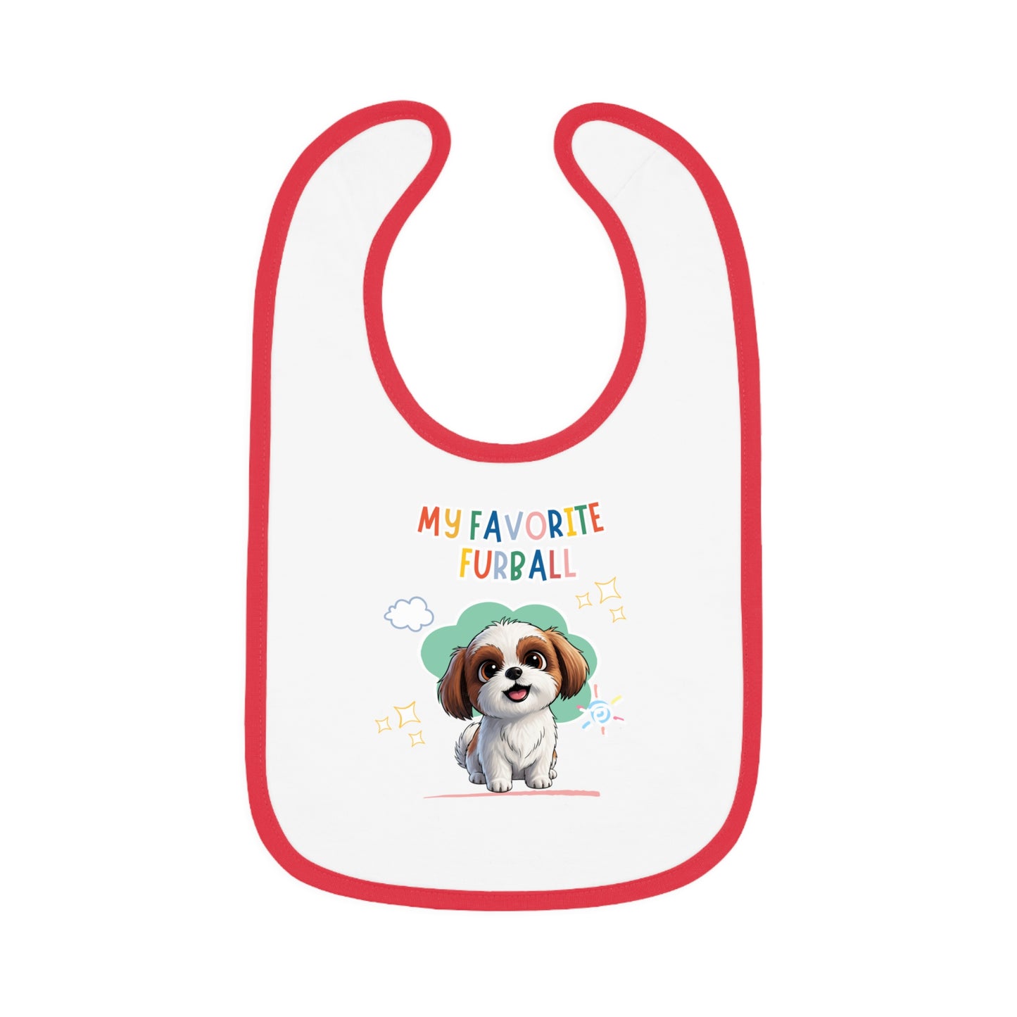 Shih Tzu Favorite Furball Baby Bib