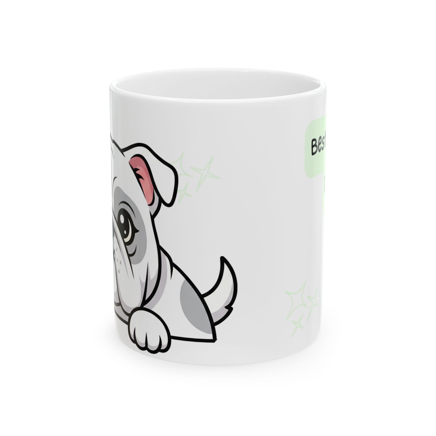 Bulldog Peek-a-Boo Mug | Best Bulldog Daddy Gift