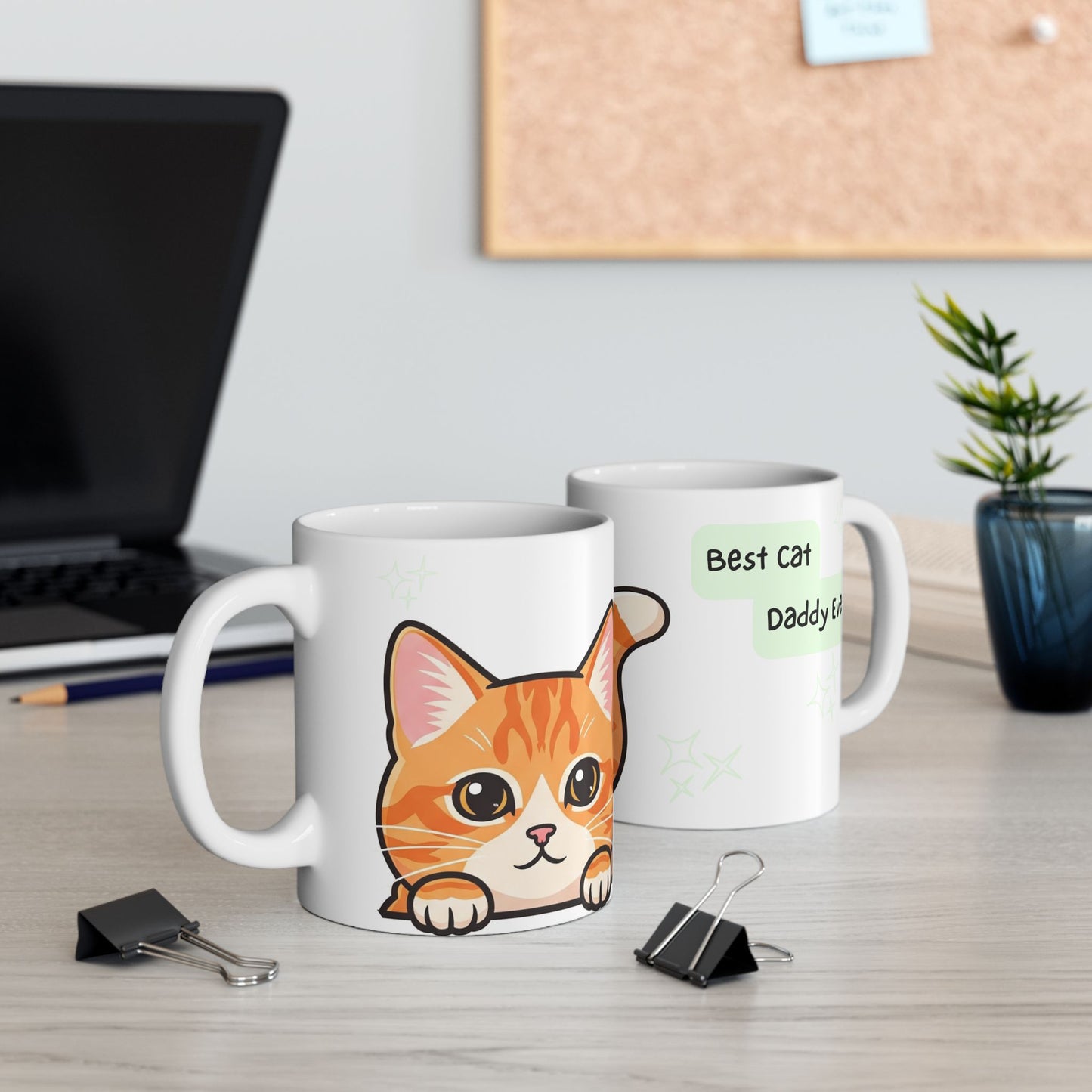 Cat Peek-a-Boo Mug | Best Cat Daddy Gift
