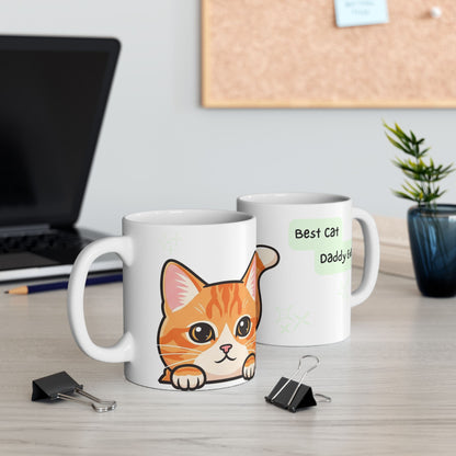 Cat Peek-a-Boo Mug | Best Cat Daddy Gift