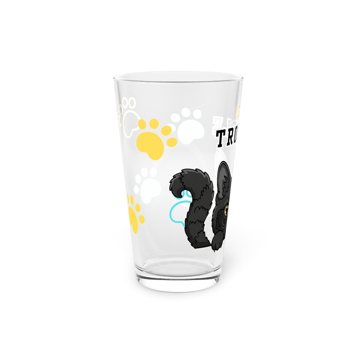 Selkirk Rex Tiny Trouble Pint Glass