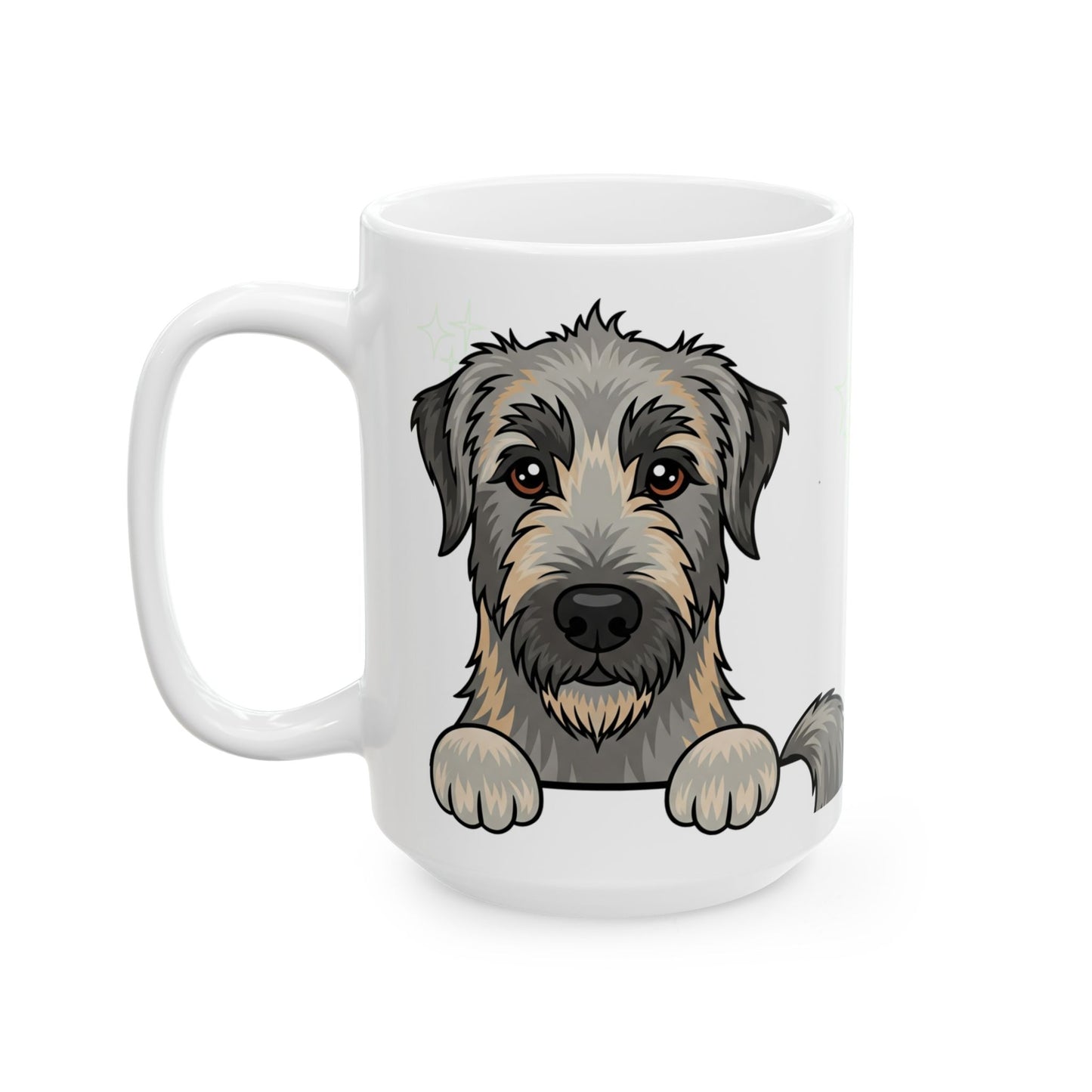 Irish Wolfhound Peek-a-Boo Mug | Best Irish Wolfhound Mama Gift