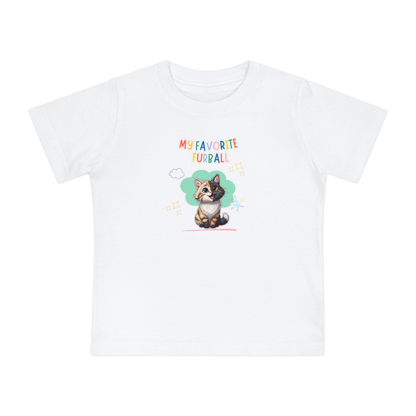 Long hair Chimera Cat Favorite Furball Baby Tee