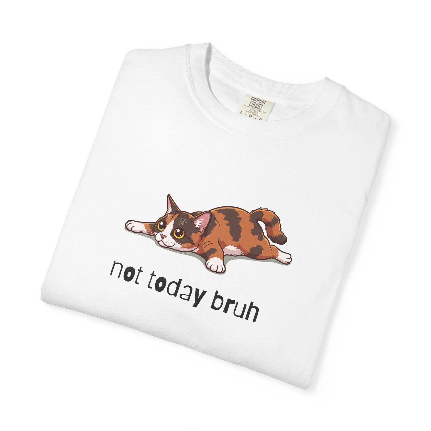 Short hair tortoiseshell cat Not Today Bruh T-Shirt