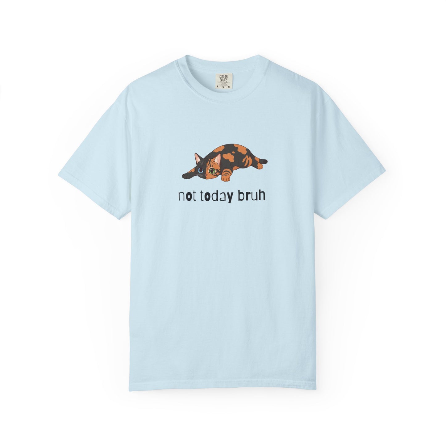 Short hair chimera cat Not Today Bruh T-Shirt