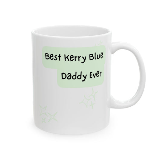 Kerry Blue Terrier Peek-a-Boo Mug | Best Kerry Blue Terrier Daddy Gift