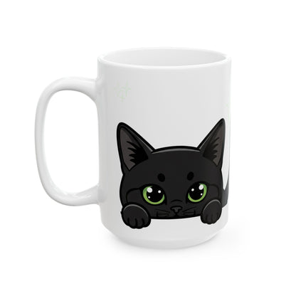 Cat Peek-a-Boo Mug | Best Cat Daddy Gift
