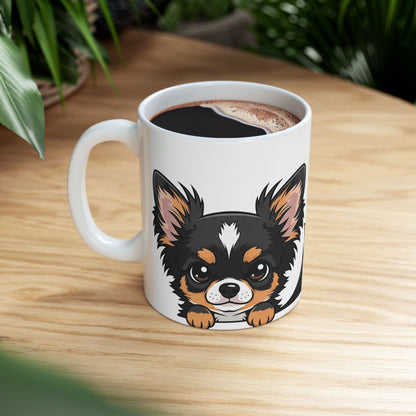 Chihuahua Peek-a-Boo Mug | Best Chihuahua Daddy Gift