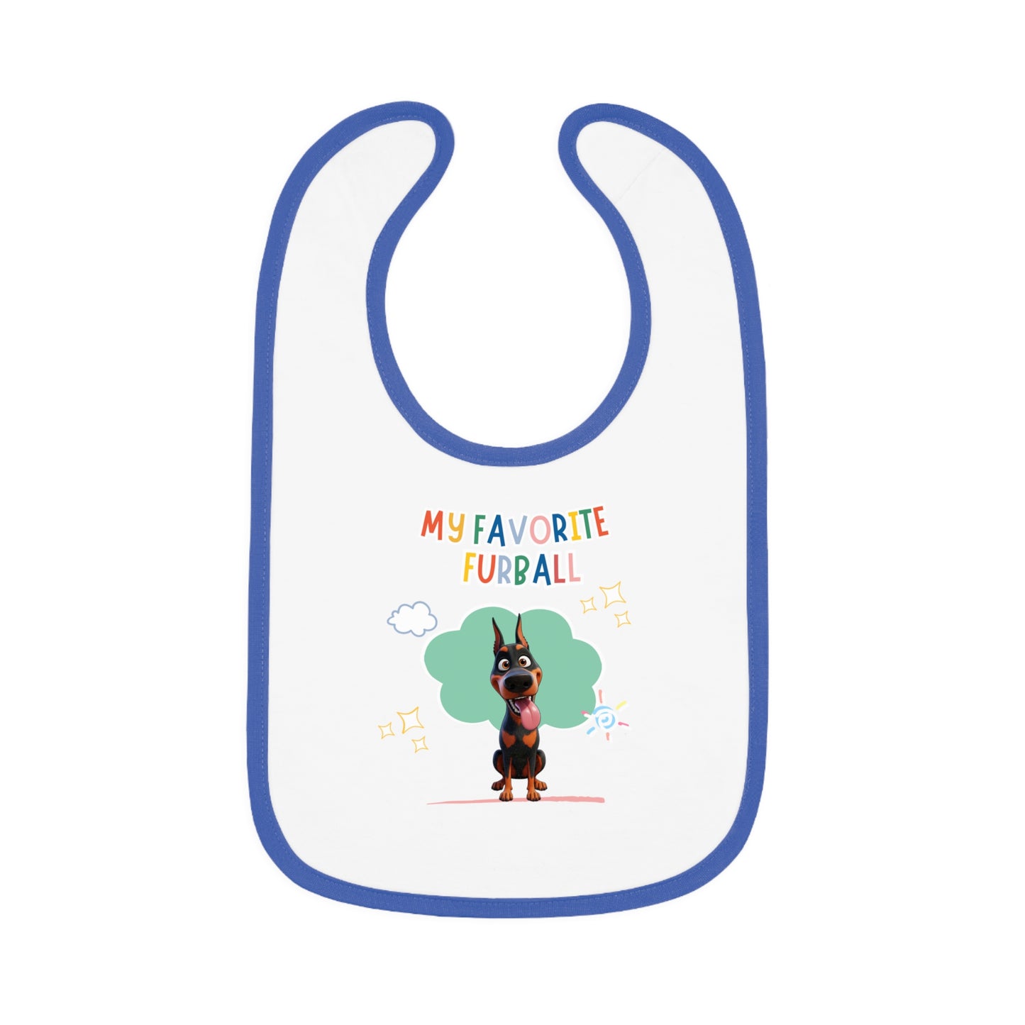 Doberman Favorite Furball Baby Bib