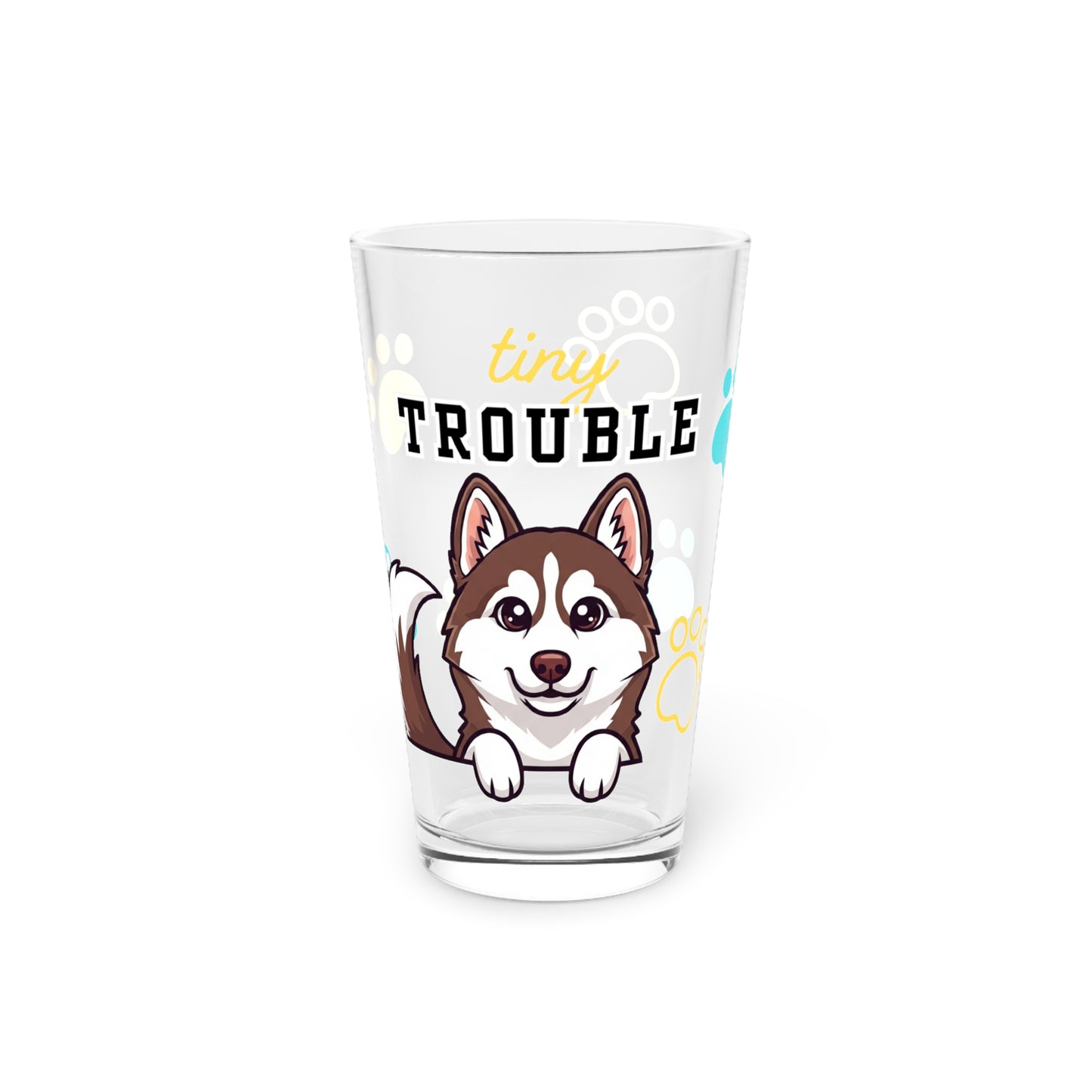 Husky Tiny Trouble Pint Glass